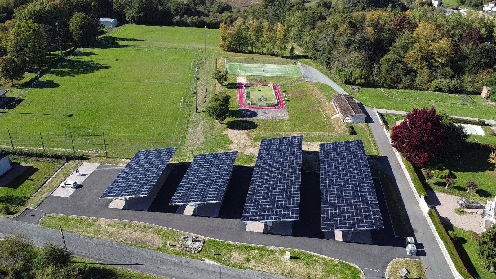 Ombrières photovoltaïques de parking